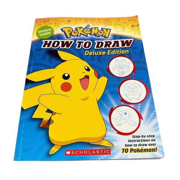 Scholastic Pokemon Drawing Guide and Sketch Notebook Set - Deluxe Edition - Picture 1 of 2